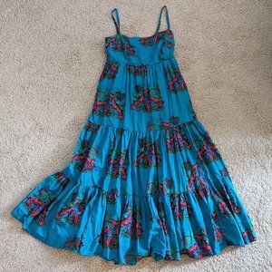 J Crew Lobster Print Maxi Dress